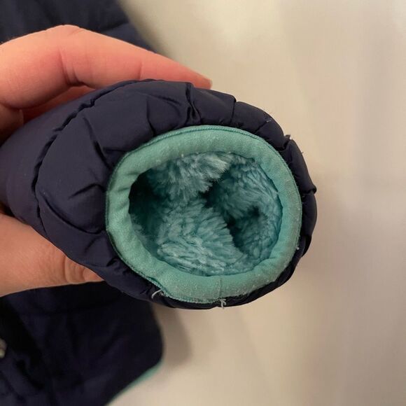 Eddie Bauer Jacket Reversible Blue Winter Warm Kids Size Small (7/8) - Picture 4 of 6